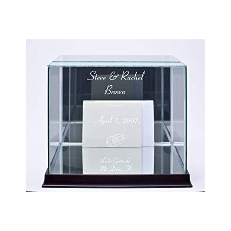 Glass Wedding Card Box